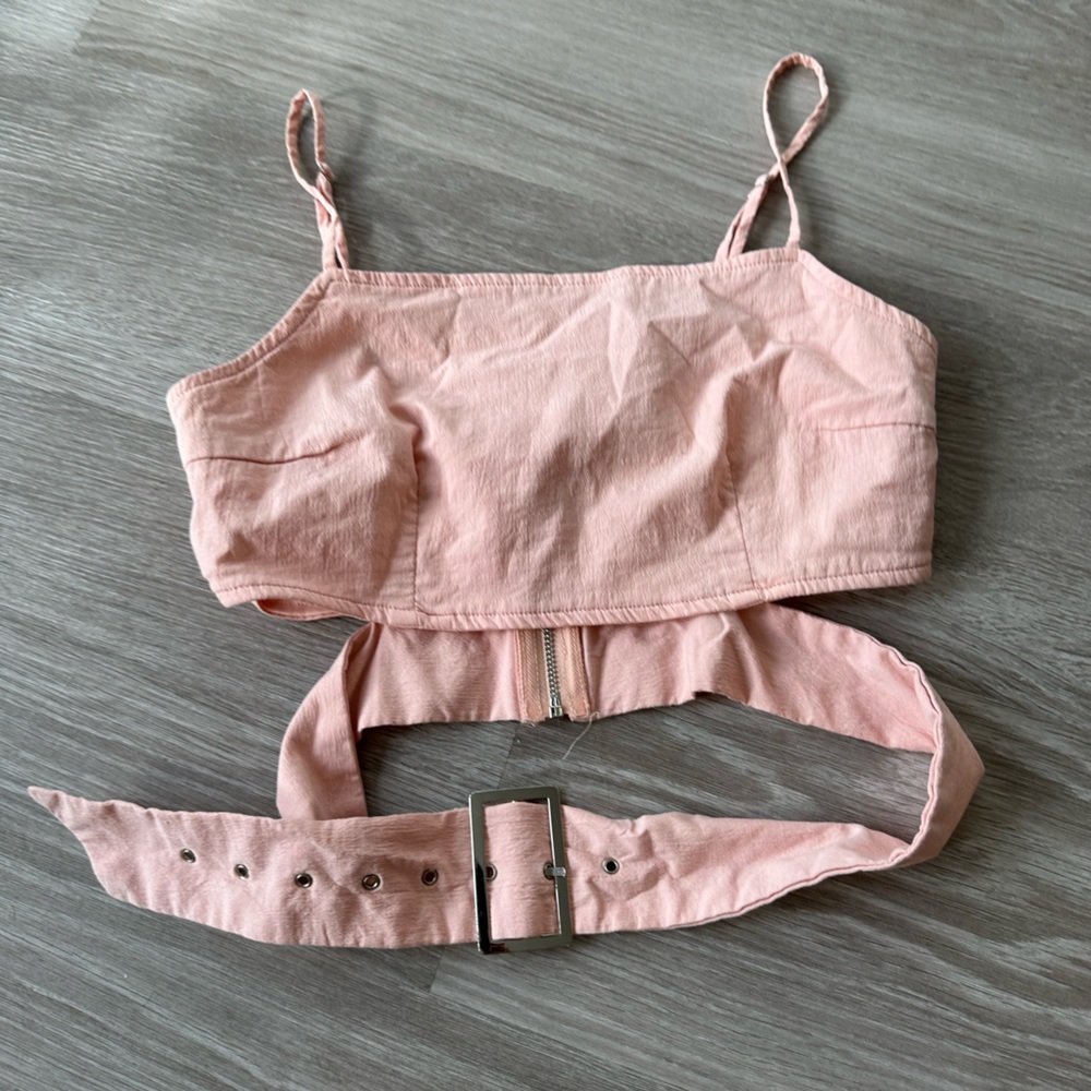 Pink Crop Top